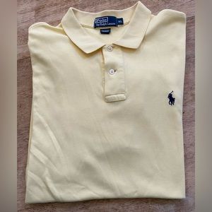 Polo by Ralph Lauren Men’s XL Yellow Soft 100% Cotton Short Sleeve‎ Polo